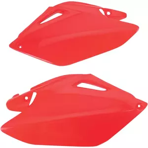 Sæt med bagsidedæksler i plast UFO Honda CRF 250R 06-09 rød - HO04606070