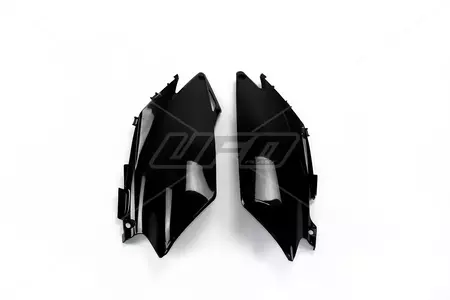 Juego de tapas laterales traseras de plástico UFO Honda CRF 250R 11-13 CRF 450R 09-12 negro - HO04647001