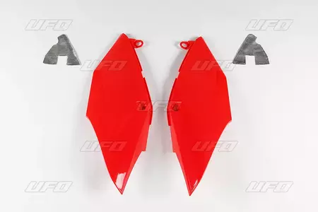 Plastikinių galinių šoninių dangtelių rinkinys UFO Honda CRF 250R 18-20 CRF 450R RX 17-20 raudonos spalvos - HO04684070