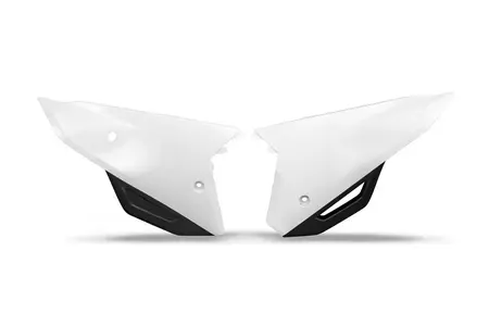 Komplet plastikowych osłon bocznych tylnych UFO Honda CRF 450 R RX 2021 białe - HO05606041