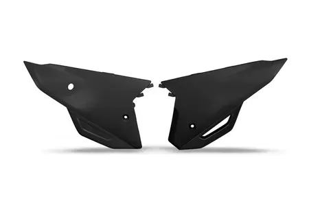 Juego de tapas laterales traseras de plástico UFO Honda CRF 450 R RX 2021 negro - HO05606001