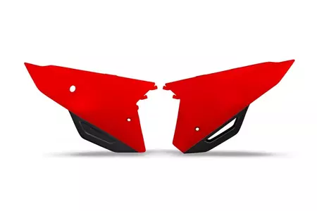 Комплект пластмасови задни странични капаци UFO Honda CRF 450 R RX 2021 червени - HO05606070