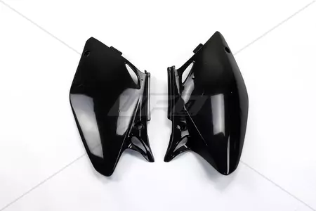 Juego de tapas laterales traseras de plástico UFO Honda CRF 450R 02-04 negro - HO03694001