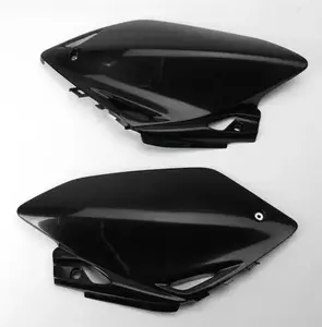 Jeu de caches latéraux arrière en plastique UFO Honda CRF 450R 05-06 noir - HO03656001