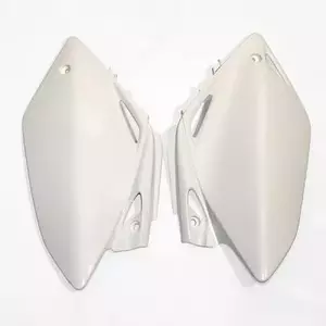 Sæt med bagsidedæksler i plast UFO Honda CRF 450R 07-08 hvid - HO04616041