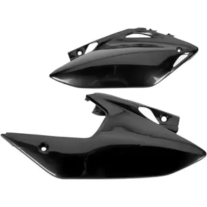 Komplet plastikowych osłon bocznych tylnych UFO Honda CRF 450X 05-09 czarne - HO04601001
