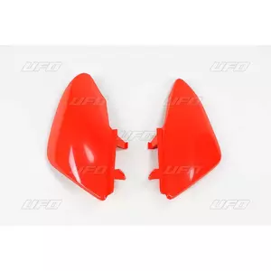 Juego de tapas laterales traseras de plástico UFO Honda CRF 50 04-20 rojo - HO03644070