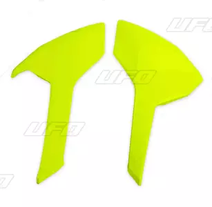 Komplet plastikowych osłon bocznych tylnych UFO Husqvarna TC TE TX FE FC 16-19 żółty Fluo - HU03366DFLU