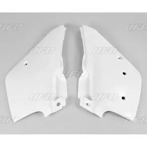 Juego de tapas laterales de plástico para UFOs traseros Kawasaki KDX 200 95-20 blanco - KA02788047