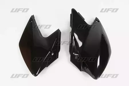 Sæt med bagsidedæksler i plast UFO Kawasaki KLX 450 07-08 sort-1