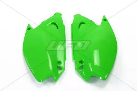 Komplet plastikowych osłon bocznych tylnych UFO Kawasaki KX 125 250 03-17 zielone - KA03739026