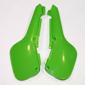 Sæt af bageste sidedæksler i plast UFO Kawasaki KX 60 84-04 grøn - KA02785026