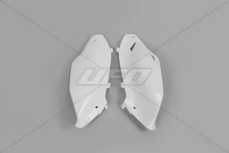 Σετ πλαστικών πλαϊνών καλυμμάτων για πίσω UFO Kawasaki KXF 250 13-16 KXF 450 12-15 λευκό - KA04720047