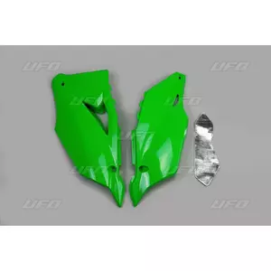 Sæt med bagsidedæksler i plast UFO Kawasaki KXF 450 19-20 grøn - KA04752026