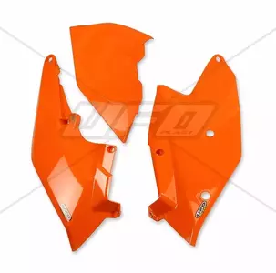 Plastikinių galinių šoninių dangtelių rinkinys UFO su filtro dangteliu oranžinės spalvos - KT04062127