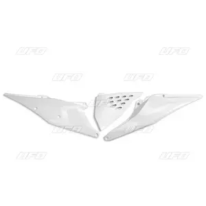 Комплект пластмасови задни странични капаци UFO с капак на филтъра и отвори, бели - KT05004047