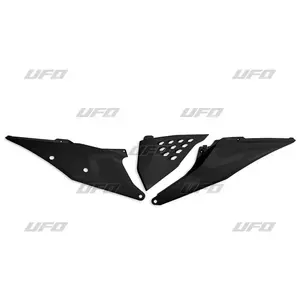 Set plastičnih zadnjih stranskih pokrovov UFO s pokrovom filtra in luknjami črne barve. - KT05004001