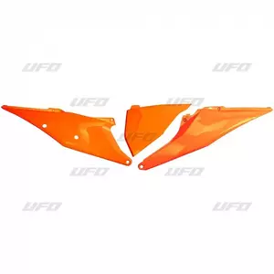 Komplet plastikowych osłon bocznych tylnych UFO z pokrywą filtra pomarańczowe - KT04093127