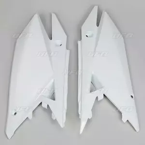 Komplet plastikowych osłon bocznych tylnych UFO Suzuki RMZ 250 19-20 RMZ 450 18-20 białe - SU04942041