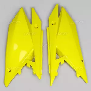 Conjunto de coberturas laterais traseiras em plástico UFO Suzuki RMZ 250 19-20 RMZ 450 18-20 amarelo - SU04942102