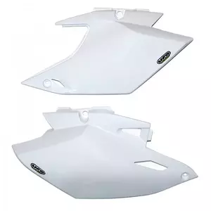 Set di coperture laterali posteriori in plastica UFO Yamaha WRF 450 12-13 bianco - YA04830046