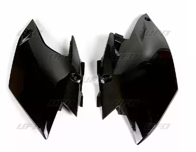 Plastikinių galinių šoninių dangtelių rinkinys UFO Yamaha WRF 450 12-13 juodas - YA04830001