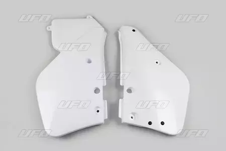 Set di coperture laterali posteriori in plastica UFO Yamaha YZ 125 87-88 bianco - YA02804046