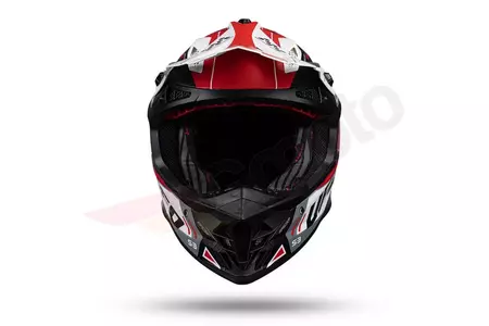 Capacete UFO Interpid vermelho branco mate XL para motociclismo cross enduro-7