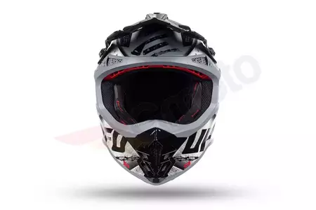 UFO Interpid Metal negro gris L casco moto cross enduro-6