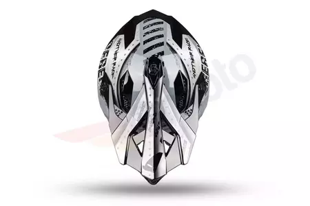 UFO Interpid Metal nero grigio L casco moto cross enduro-7