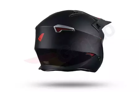 Jet Trial ATV UFO Shertan casco da moto con visiera nero opaco M-6