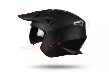 Jet Trial ATV UFO Shertan casco da moto con visiera nero opaco M-8