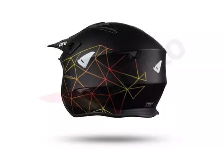 Jet Trial ATV UFO Shertan casco de moto con visera negro XL-5