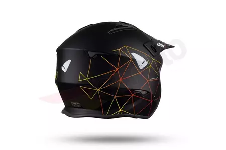 Jet Trial ATV UFO Shertan casco de moto con visera negro XL-6