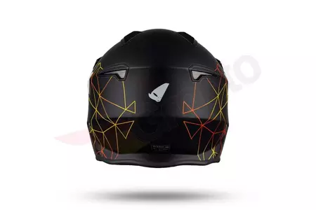 Jet Trial ATV UFO Shertan casco de moto con visera negro XL-7