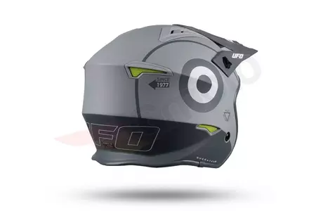 Jet Trial ATV UFO Shertan motorcykelhjelm med visir grå M-6