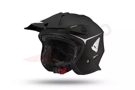 Jet Trial ATV motociklininko šalmas UFO Shertan juodas matinis S - HE140KS