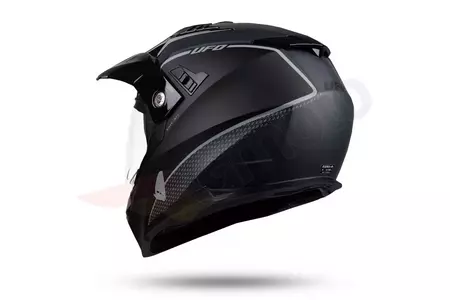 Cross Enduro UFO Aries Tourer motocyklová přilba černá šedá matná L-6