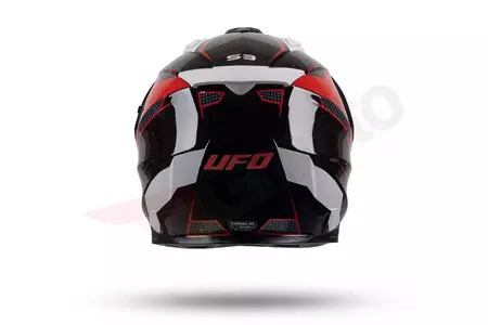 Kask motocyklowy Cross Enduro UFO Aries Tourer czerwony czarny L-9
