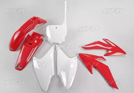 Пластмасов комплект UFO Honda CRF 230 08-14 червен бял - HO117E999