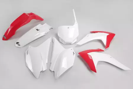 Комплект пластмаси UFO Honda CRF 230 15-18 червено бяло - HOKIT118999