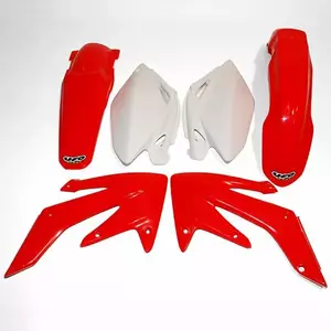UFO műanyagok Honda CRF 250R 06-07 piros fehér-1