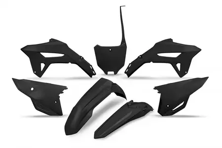 Set de materiale plastice UFO Honda CRF 450R 2021 negru - HOKIT125001