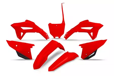 Set de material plastice UFO Honda CRF 450R 2021 roșu - HOKIT125999