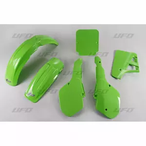 Jeu de plastiques UFO Kawasaki KX 125 87 vert-1