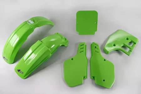 Verkleidungssatz Plastiksatz Verkleidung UFO Kawasaki KX 125 88 grün - KAKIT198026