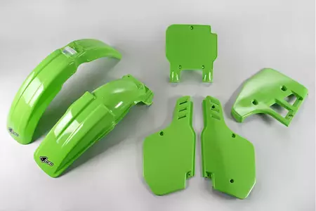 Sæt af UFO-plast Kawasaki KX 125 89 grøn - KAKIT197026