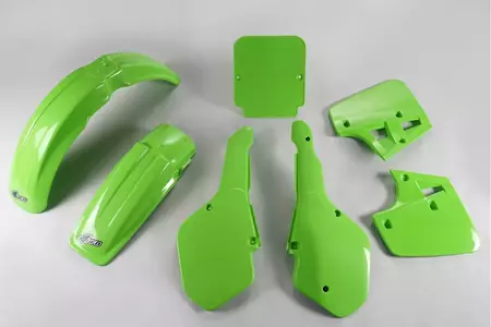 Komplet plastików UFO Kawasaki KX 250 87 zielony - KAKIT191026