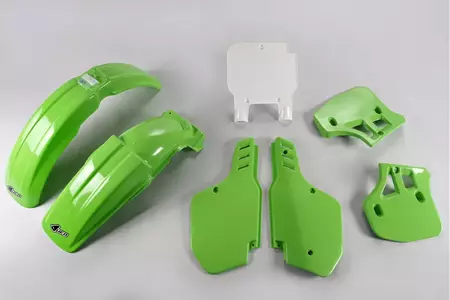Verkleidungssatz Plastiksatz Verkleidung UFO Kawasaki KX 250 89 grün weiß - KAKIT189999