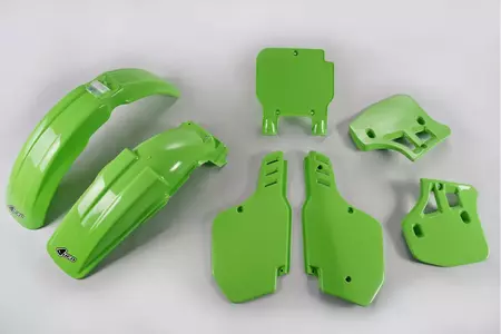 Verkleidungssatz Plastiksatz Verkleidung UFO Kawasaki KX 250 89 grün-1